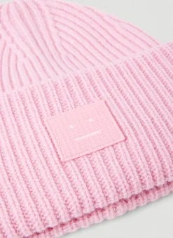 Men Acne Studios Hats^Face Patch Beanie