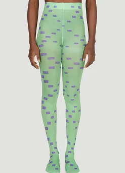 Men Acne Studios Socks^Face Patch Tights