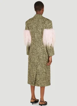 Faux Fur Herringbone Coat><noscript><img width=