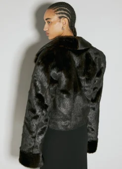 Faux Fur Short Coat></noscript>Saint Laurent