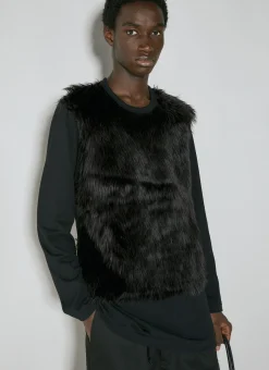 Men Comme des Garçons Homme Plus T-Shirts^Faux Fur T-Shirt