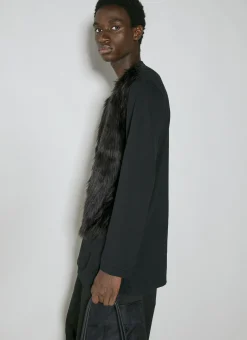 Men Comme des Garçons Homme Plus T-Shirts^Faux Fur T-Shirt