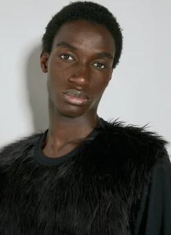 Men Comme des Garçons Homme Plus T-Shirts^Faux Fur T-Shirt