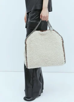 Faux Shearling 3 Chain Tote Bag>Stella McCartney Clearance