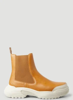 Men GmbH Boots^Faux-Leather Chelsea Boots