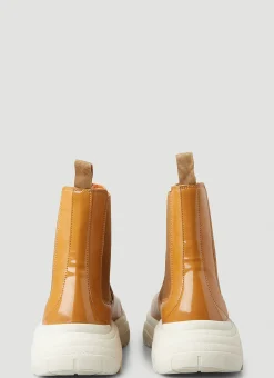 Men GmbH Boots^Faux-Leather Chelsea Boots