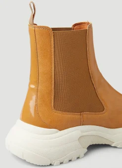 Men GmbH Boots^Faux-Leather Chelsea Boots