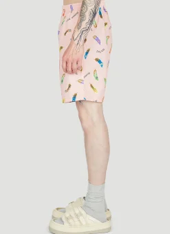 Men Human Made Shorts^Feather Print Shorts