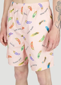 Men Human Made Shorts^Feather Print Shorts