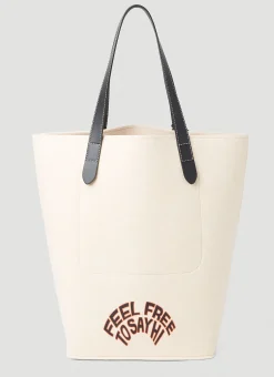 Men JW Anderson Tote Bags^Feel Free Tote Bag