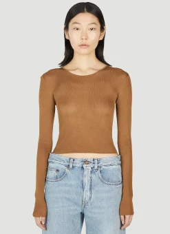 Fine Knit Top>Saint Laurent Outlet