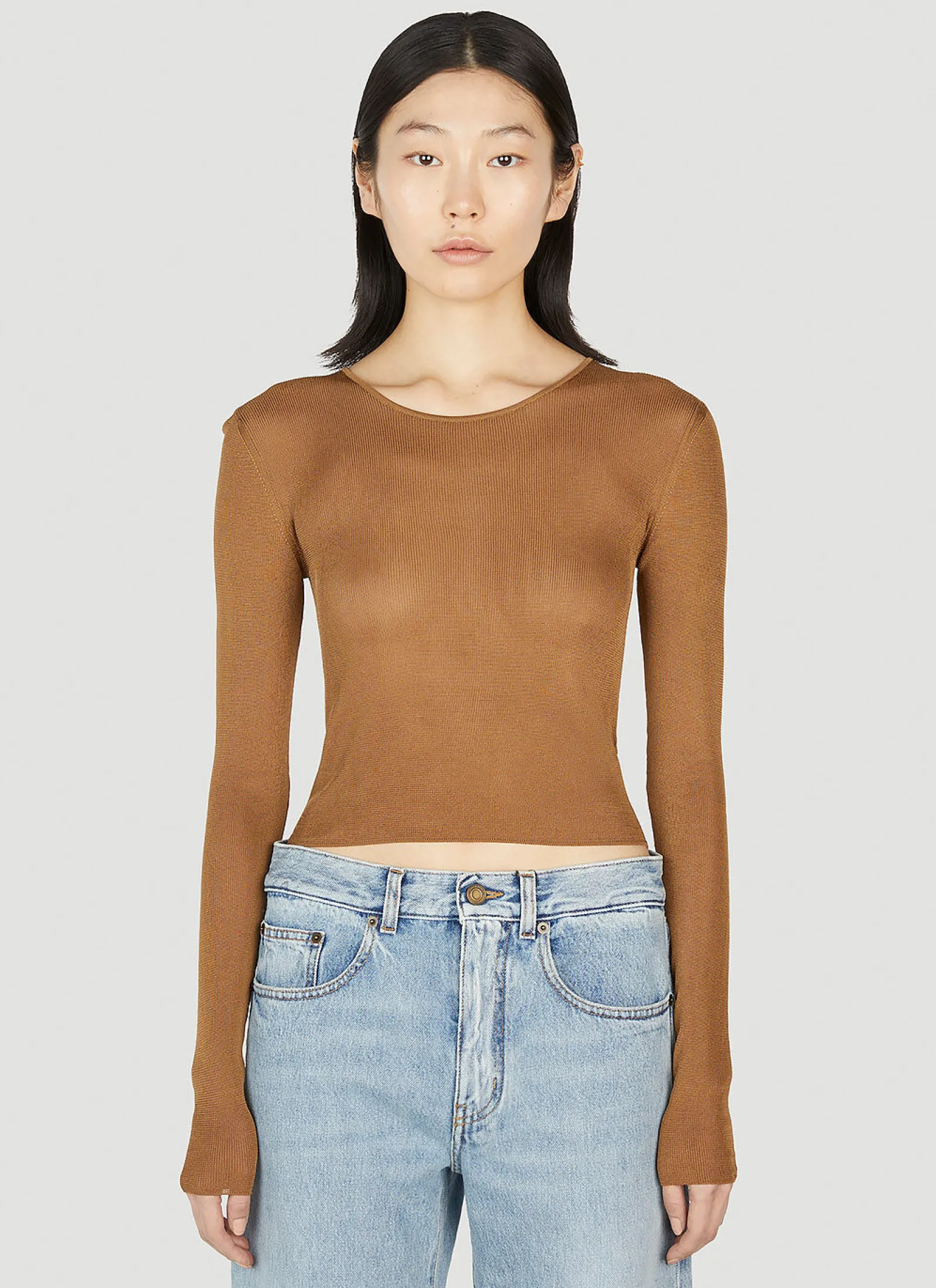 Fine Knit Top>Saint Laurent Outlet