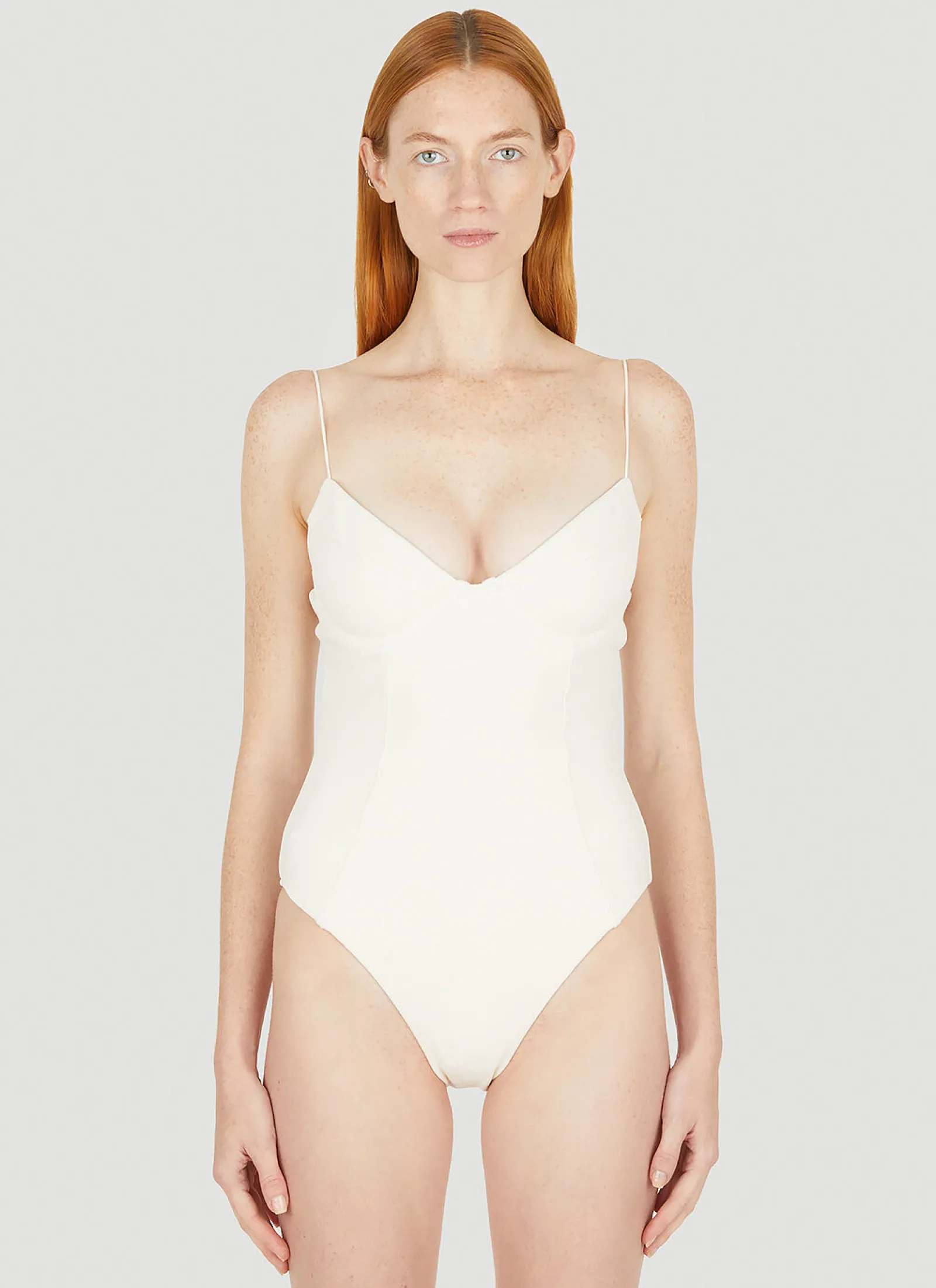Fine Strap Almond Swimsuit>Ziah Best