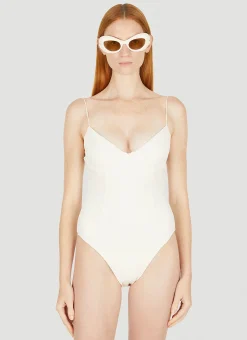 Fine Strap Almond Swimsuit>Ziah Best
