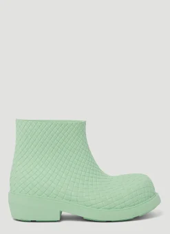 Fireman Intreccio Rubber Anke Boot>Bottega Veneta