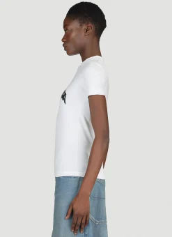Fitted Logo Print T-Shirt></noscript>Balenciaga Hot