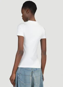 Fitted Logo Print T-Shirt></noscript>Balenciaga Hot