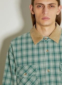 Men Guess USA Shirts^Flannel Shirt