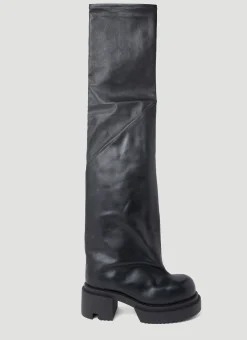 Men Rick Owens Boots^Flared Bogun Boots