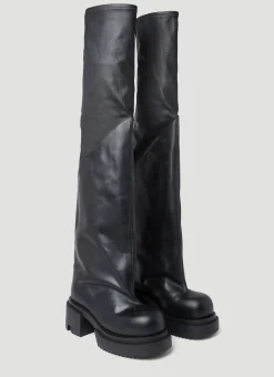 Men Rick Owens Boots^Flared Bogun Boots