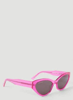 Men Balenciaga Sunglasses^Flat Cat Eye Sunglasses