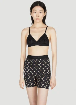 Flocked Mesh Bra>Marine Serre New