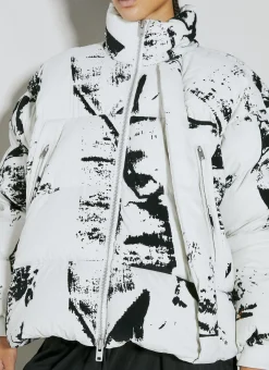 Flock-Print Padded Jacket></noscript>Y-3 Hot