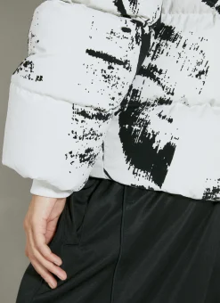 Flock-Print Padded Jacket></noscript>Y-3 Hot