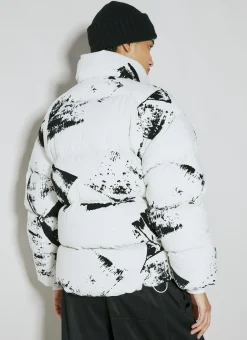Flock-Print Padded Jacket></noscript>Y-3 Hot