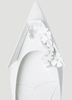 Floral Applique Ballerina Flats><noscript><img width=