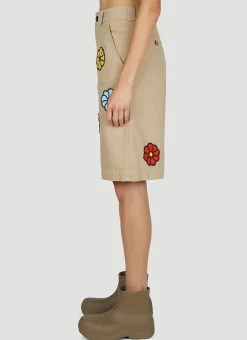 Floral Bermuda Shorts><noscript><img width=