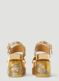 Floral Jacquard Platform Sandals></noscript>Dries Van Noten Discount