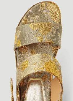 Floral Jacquard Platform Sandals></noscript>Dries Van Noten Discount