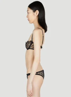 Floral Lace Balconette Bra>Gucci Online