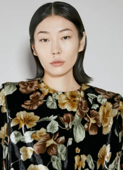 Floral Velvet Dress><noscript><img width=