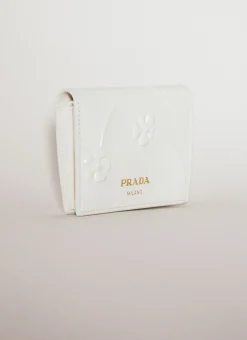 Men Prada Wallets & Cardholders^Flower Embossed Bi-Fold Wallet