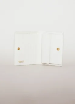 Men Prada Wallets & Cardholders^Flower Embossed Bi-Fold Wallet