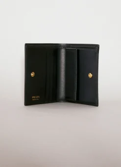 Men Prada Wallets & Cardholders^Flower Embossed Bi-Fold Wallet