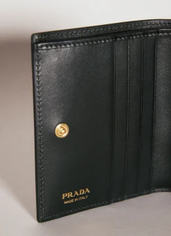 Men Prada Wallets & Cardholders^Flower Embossed Bi-Fold Wallet