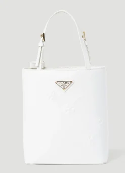 Flower Embossed Mini Tote Bag>Prada Hot