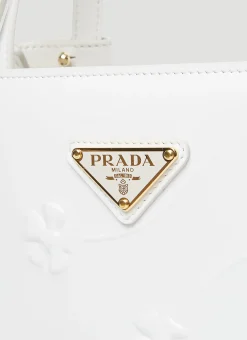 Flower Embossed Mini Tote Bag><noscript><img width=