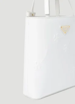 Flower Embossed Mini Tote Bag><noscript><img width=