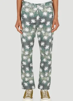 Men DRx x STEFAN MEIER x LN-CC Jeans^Flower Jeans