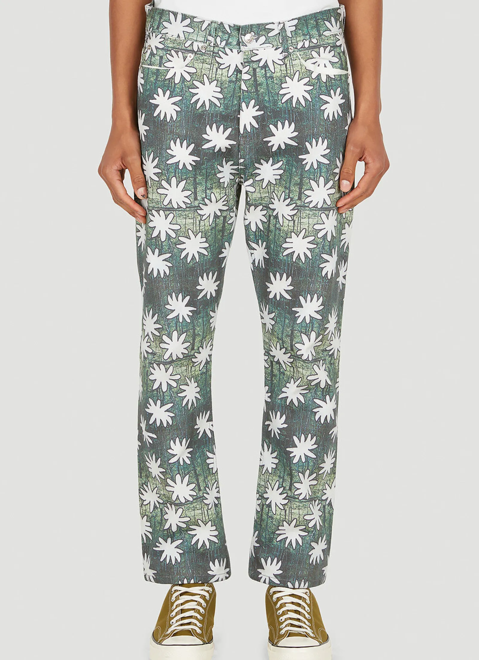 Men DRx x STEFAN MEIER x LN-CC Jeans^Flower Jeans