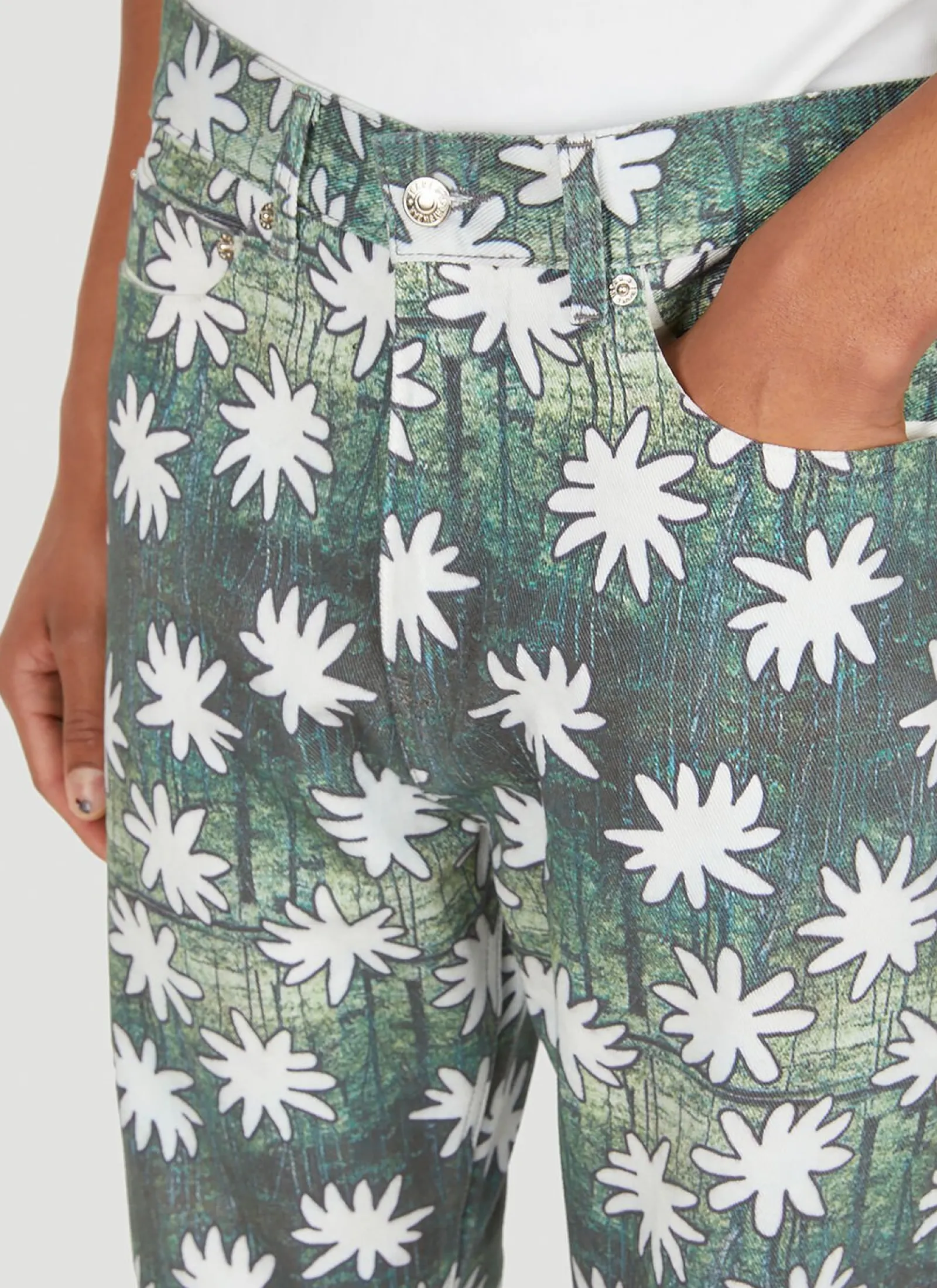 Men DRx x STEFAN MEIER x LN-CC Jeans^Flower Jeans