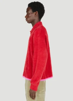 Men Jacquemus Polo Shirts^Fluffy Knit Polo Shirt
