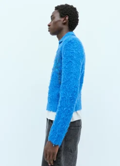 Men ERL Knitwear^Fluffy Knit Zip-Up Cardigan