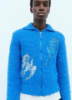 Men ERL Knitwear^Fluffy Knit Zip-Up Cardigan