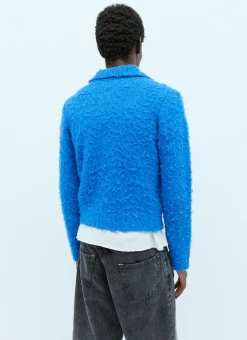 Men ERL Knitwear^Fluffy Knit Zip-Up Cardigan