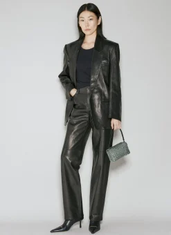 Fly Leather Wide Leg Pants>Alexander Wang Outlet
